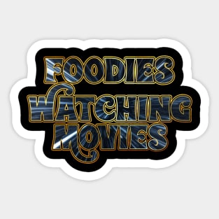 Foodies Watching Movies Sticker